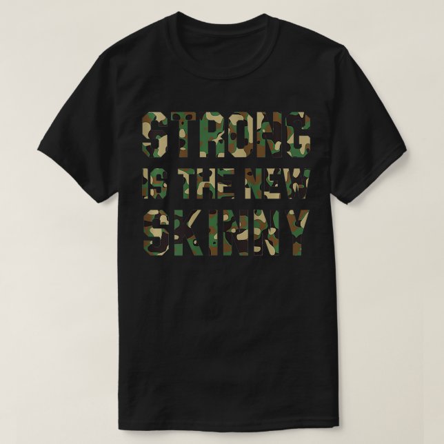 Kvinna är den nya Smalan Camo Workout Camou T Shirt (Design framsida)