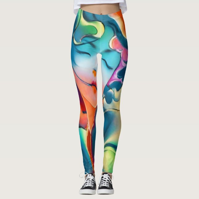Kvinna är en drömmare leggings (Framsida)