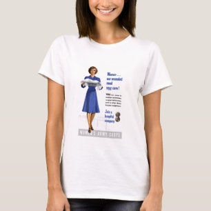 Kvinna armékår t shirt