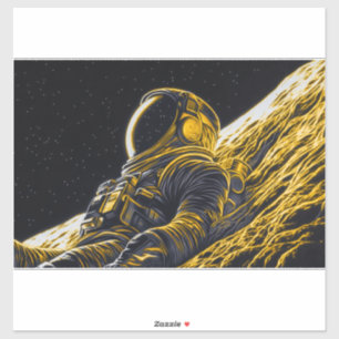 Kvinna Astronaut Klistermärken