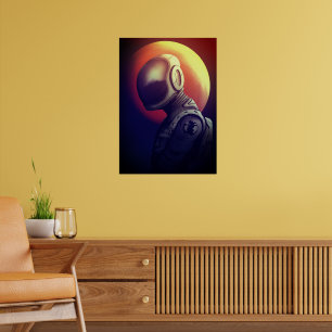 Kvinna Astronaut Poster