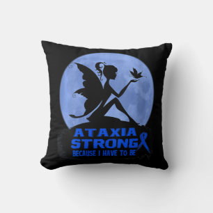 Kvinna Ataxia Awareness V-Nacke T-Shirt173 Kudde
