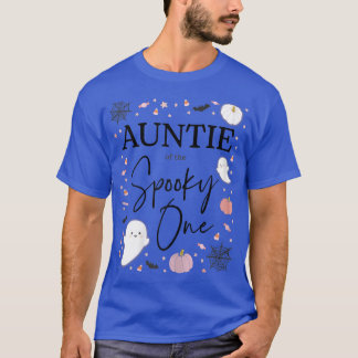 Kvinna Auntie of the Spooky One Girl First Birthda T Shirt