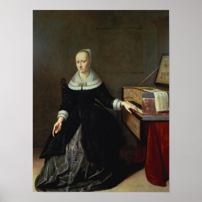 Kvinna av en jungfral poster (Framsidan)