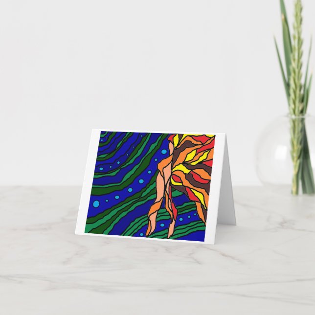 Kvinna av vatten kort (Framsida)