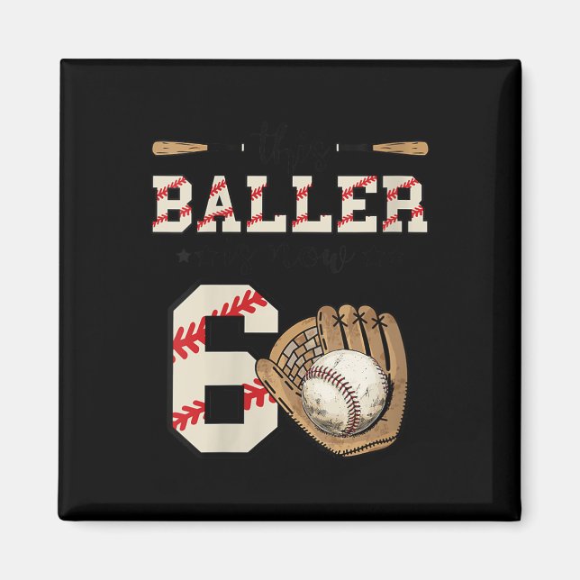 Kvinna Baller nu är 6-dagars baskerdag Magnet (Framsidan)