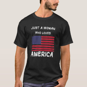 Kvinna bara en kvinna som Kärlek Amerika T Shirt
