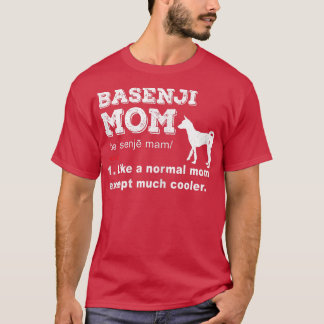 Kvinna Basenji hundägare lustig djurälskare MAMMA T Shirt