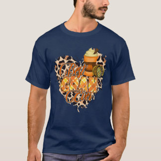 Kvinna, bästa gran-skjorta, höstens hjärta Gran T Shirt