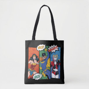 kvinna, Batgirl och Harley Quinn Helgdag Tygkasse