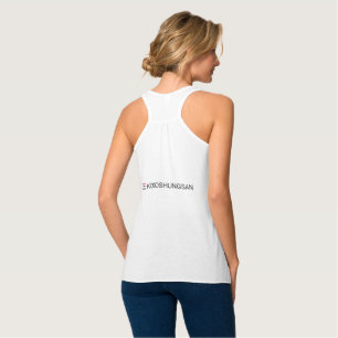 Kvinna Bella+KanfasFlowy Racerback tanktop Linne Med Racerback