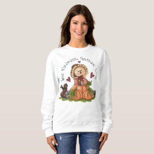 Kvinna beställnings- hösttröja tee shirt