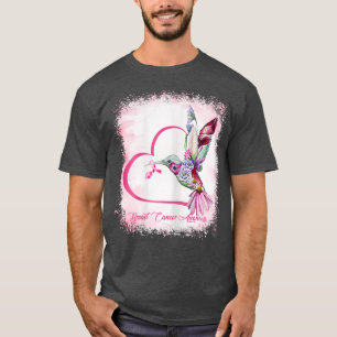 Kvinna Bird Heart Ribbon Solros Bleached Breast T Shirt