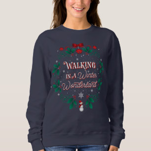 Kvinna blått för vinterunderland t shirt