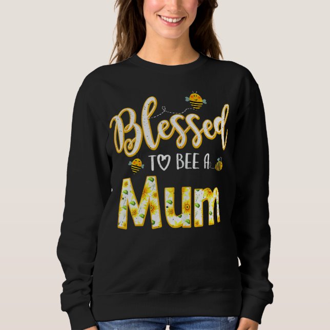 Kvinna Blunda Bee Mamma Mormor mot Mönster Bee T Shirt (Framsida)