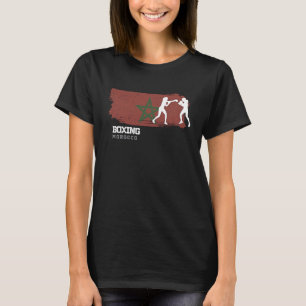 Kvinna Boxing Marockos kamp Sports Fighter Boxing T Shirt