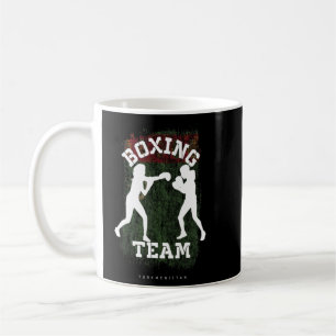 Kvinna Boxing Turkmenistan Bekämpning Sportkamp B Kaffemugg