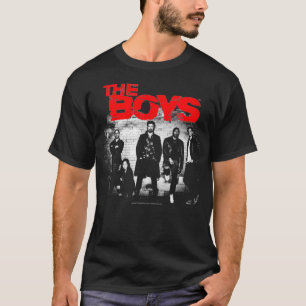 Kvinna Boys Graffiti Group Photo VNeck T Shirt