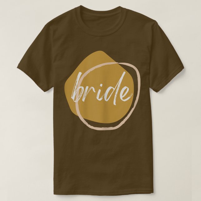 Kvinna BRIDE Matching TEAM BRIDE-skjorta för bröll T Shirt (Design framsida)