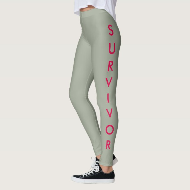 KVINNA BRÖSTCANCER ÖVERLEVANDEDAMASKER LEGGINGS (Vänster)