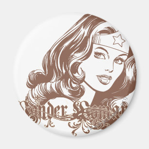 kvinna Brown Magnet