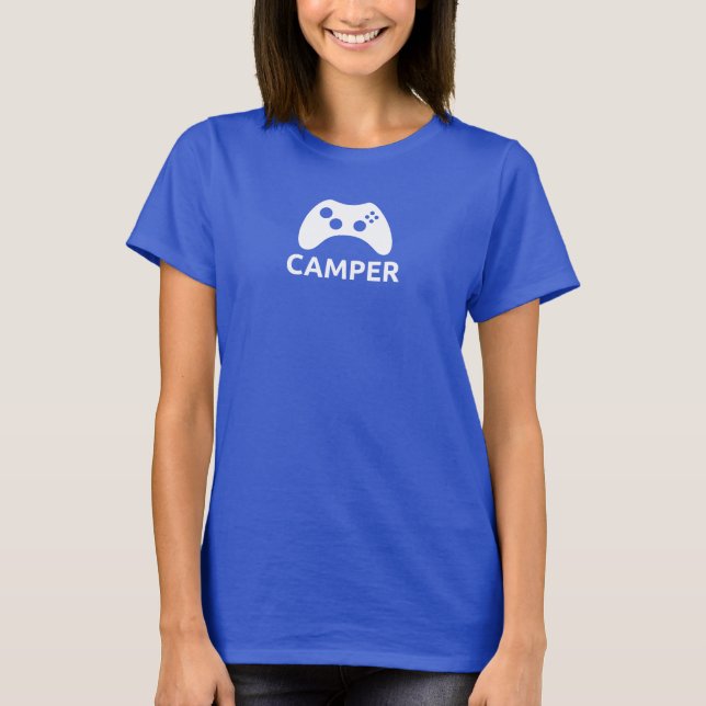 Kvinna campareT-tröja Tee Shirt (Framsida)