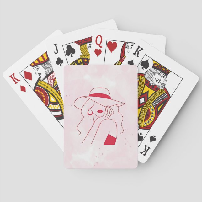 Kvinna Casinokort (Baksidan)