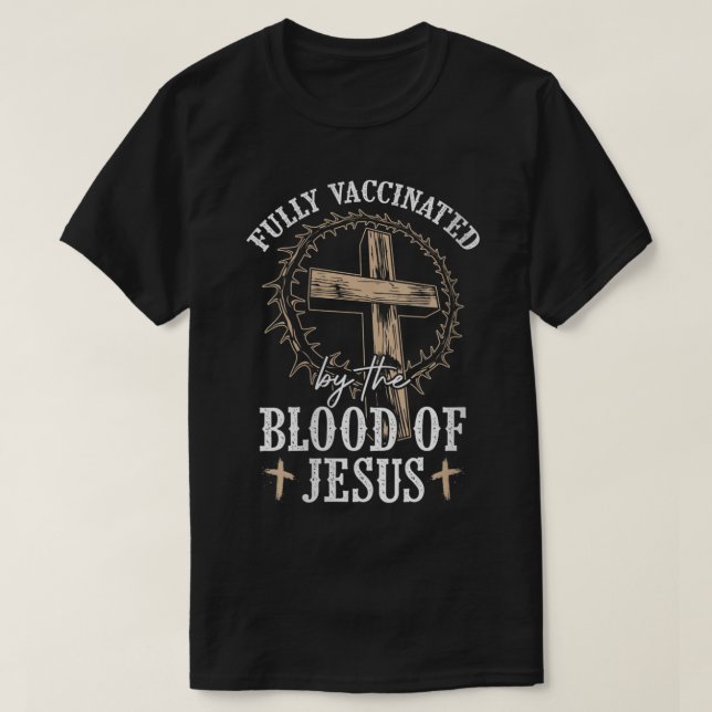 Kvinna Christian Jesus Älskare, fullt vaccinerad a T Shirt (Design framsida)