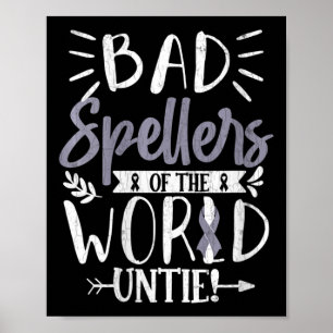 Kvinna, dåliga säljare av World Untie Funny Dyslex Poster