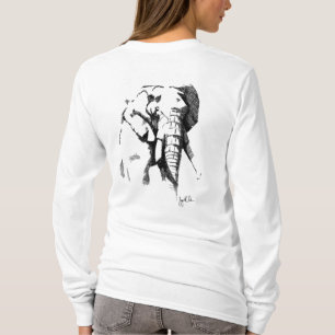 Kvinna dåligatjur - långärmadutslagsplats t shirt