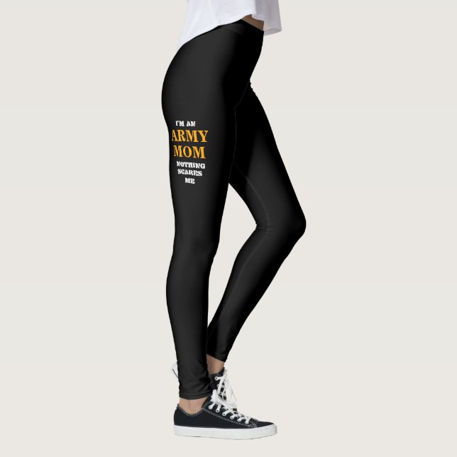 KVINNA DAMASKER FÖR SPANDEX "FÖR ARMÉMAMMA" LEGGINGS (Höger)