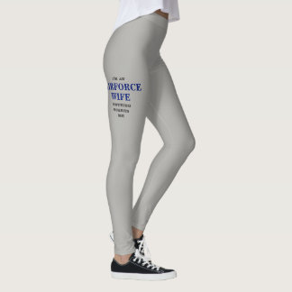 KVINNA DAMASKER FÖR SPANDEX "FÖR FLYGVAPENFRU" LEGGINGS