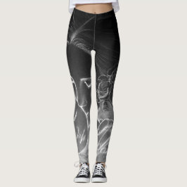 Kvinna damasker leggings