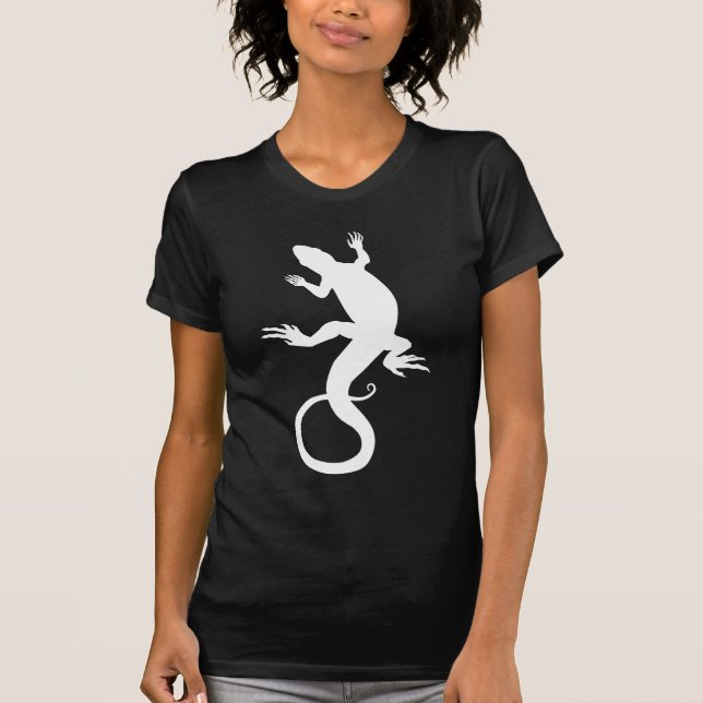 Kvinna damer för reptil för ödlaskjorta bästa tee (Framsida)