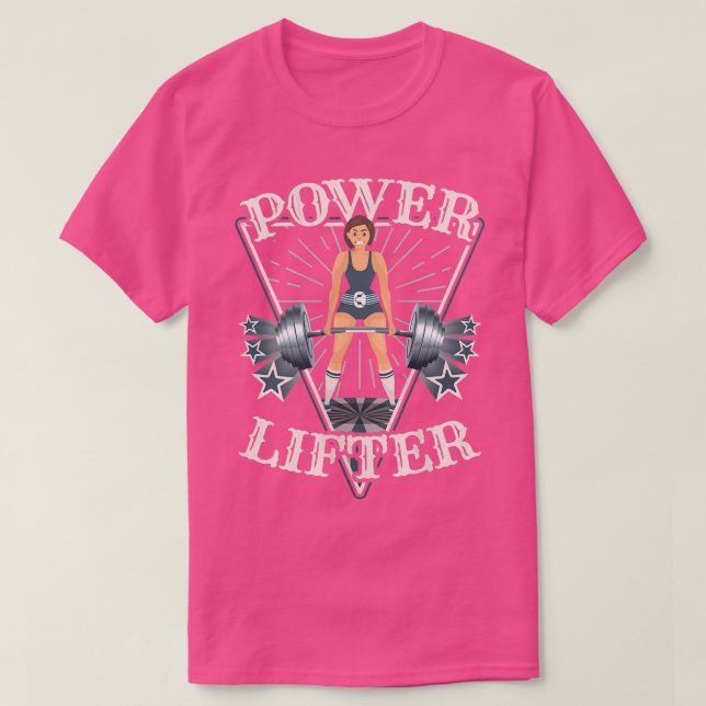 Kvinna    deadliftPowerLyft nätaggregat  T Shirt (Design framsida)