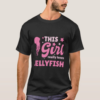 Kvinna denna flicka Verkligen Kärlek Jellyfish Gif T Shirt