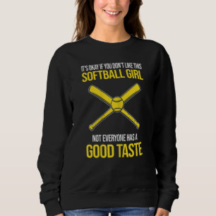 Kvinna det är okej som softball-softball-spel t shirt