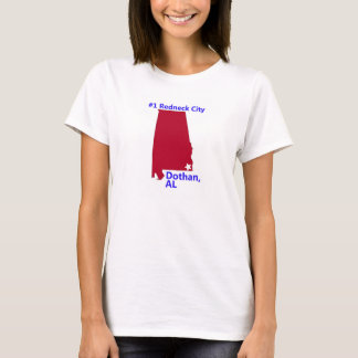 Kvinna Dothan, stad för Redneck #1 i den Alabama T Tee Shirt