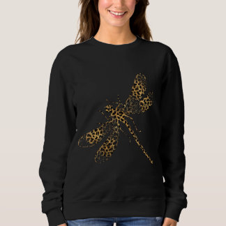 Kvinna Dragonfly Leopard Skriv ut T-shirt | Unik