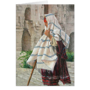 Kvinna El Jem Hälsningskort