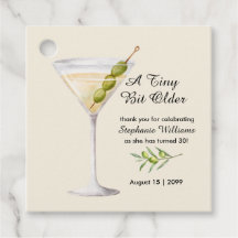 Kvinna Elegant MarTini Lite äldre 30-årsdag