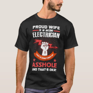 Kvinna, elev, hustru, hustru och hustru till en ål t shirt
