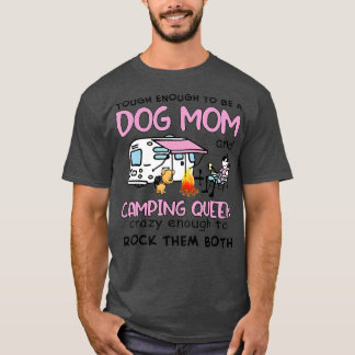 Kvinna en Camper och Hund är Bra Coola utomhus T Shirt