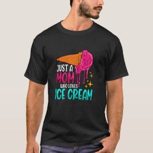 Kvinna endast en Mamma som Kärlek iskräm fryst Gel T Shirt