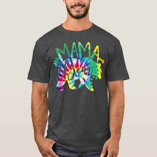Kvinna - färgämne - Bear Mamma Shirt Matching Mamm T