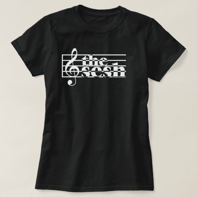 Kvinna "fjäll för musikal för sesh" t-shirt (Design framsida)