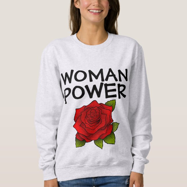 KVINNA Flicka Makt T-SHIRTS TEES (Framsida)