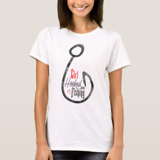 Kvinna flygfiskelogotyp tee
