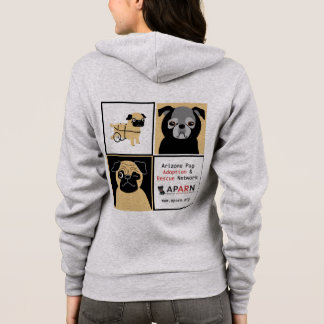Kvinna för APARN-räddingmops Hoodie för dräkt för T-shirt