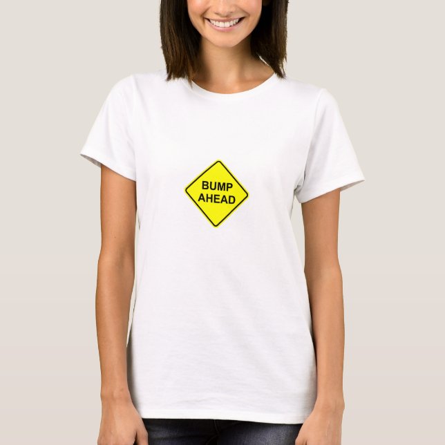 Kvinna för bula framåt skjorta tee shirt (Framsida)